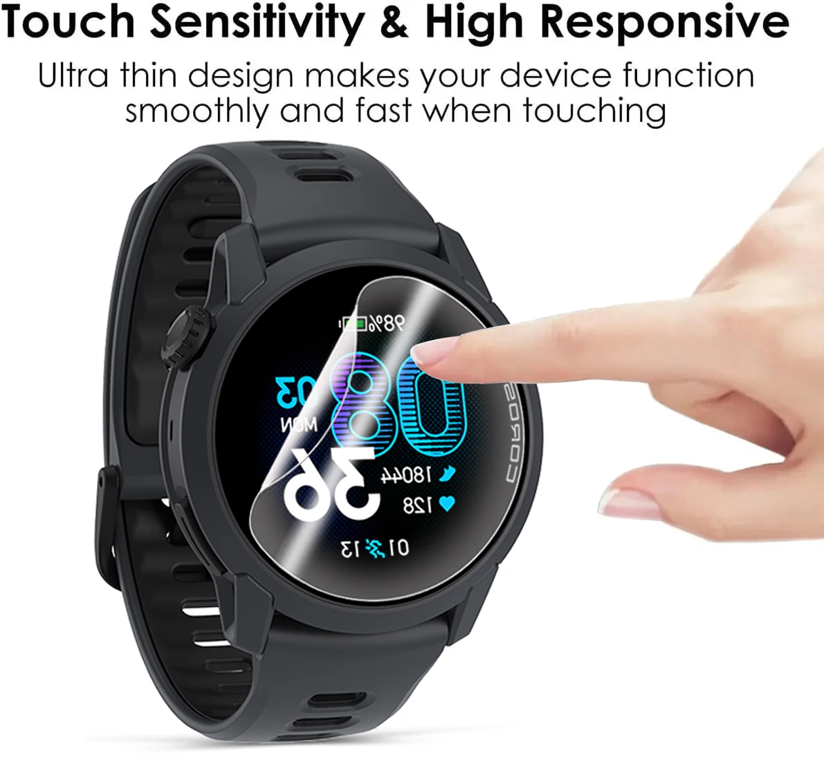 HD Anti-Scratch Hydrogel Screen Protector for Smartwatches - Premium Watch Cover Accessories