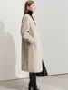 Women Fur Cardigan Thickened Long 2025Autumn Winter V-neck Jacket Female Loose Simple Leisure With Buttons Faux Fur Mink Coat 4