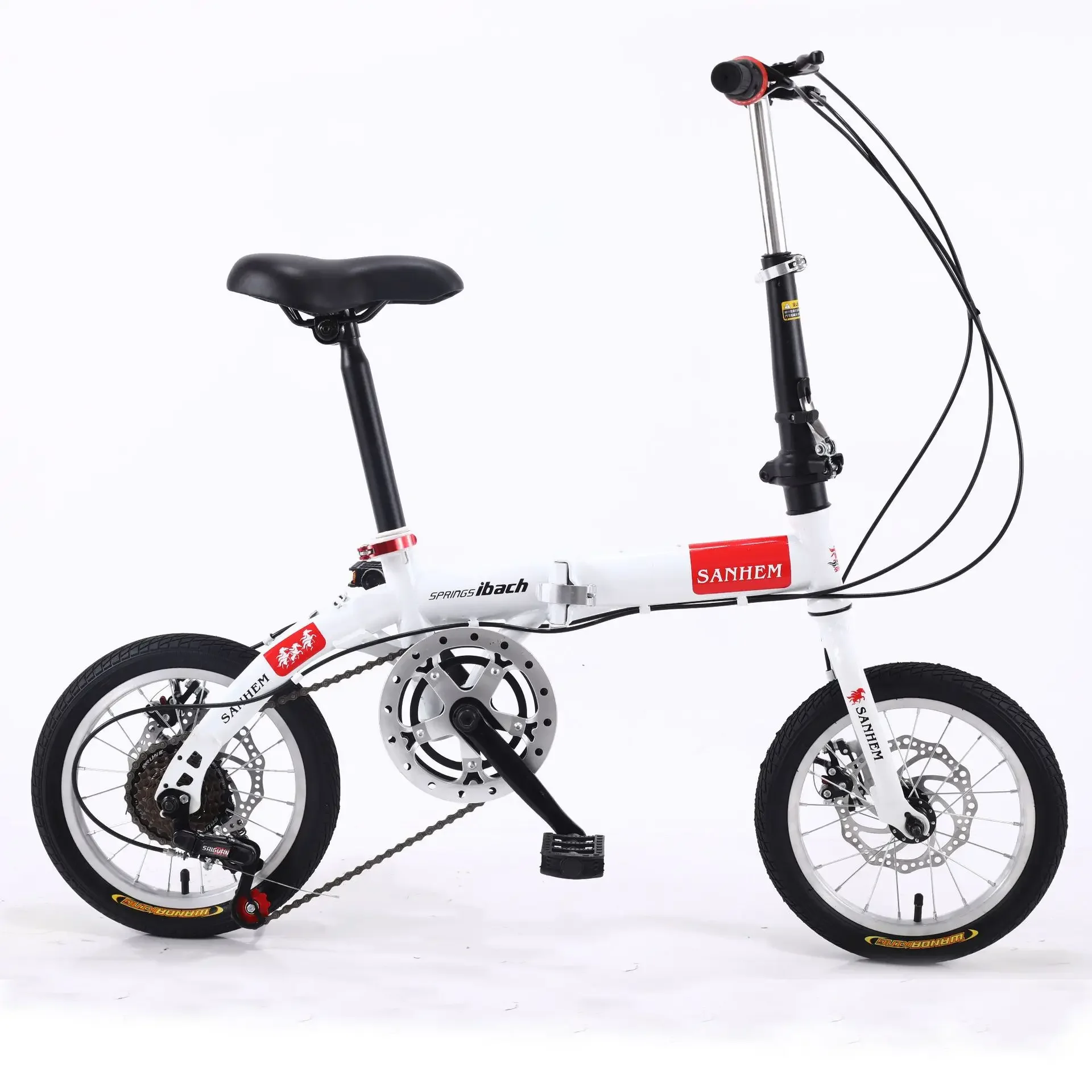 14-inch Adult Folding Bicycle Ultralight Bicycle Single