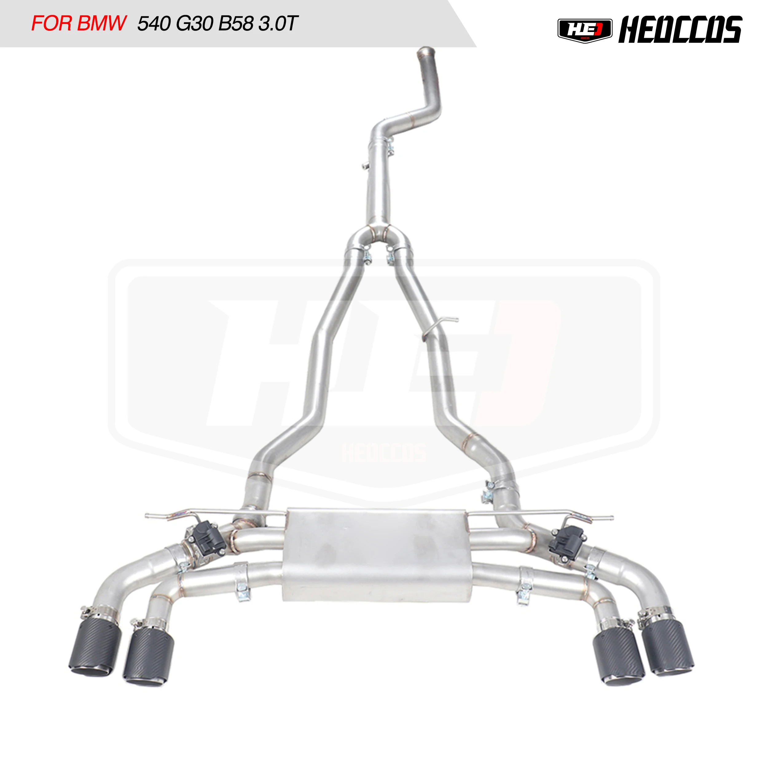 HEO Racing Performance Car Catback Exhaust Muffler Pipe For BMW 520I 530I 540i G30 G31 B48 B58 2.0T 3.0T