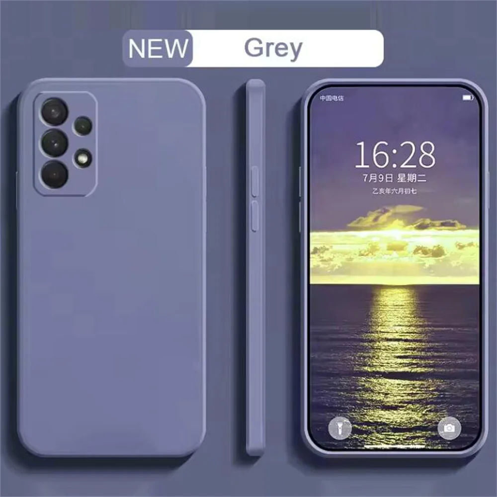Shockproof Luxury Liquid Silicone TPU Camera Protective Phone Case