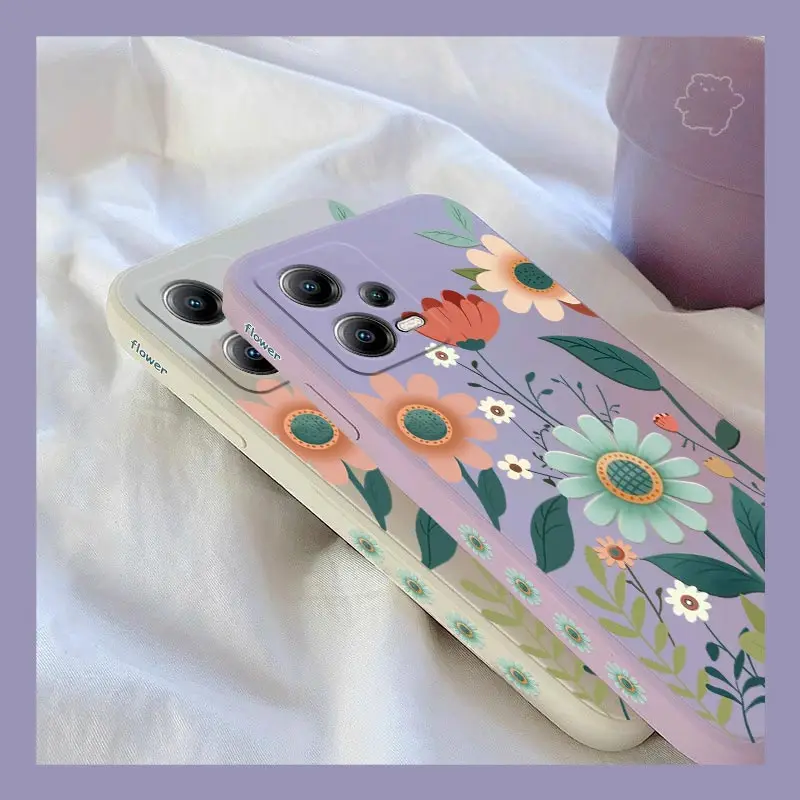 Gorgeous Flower Silicone Phone Case Cover