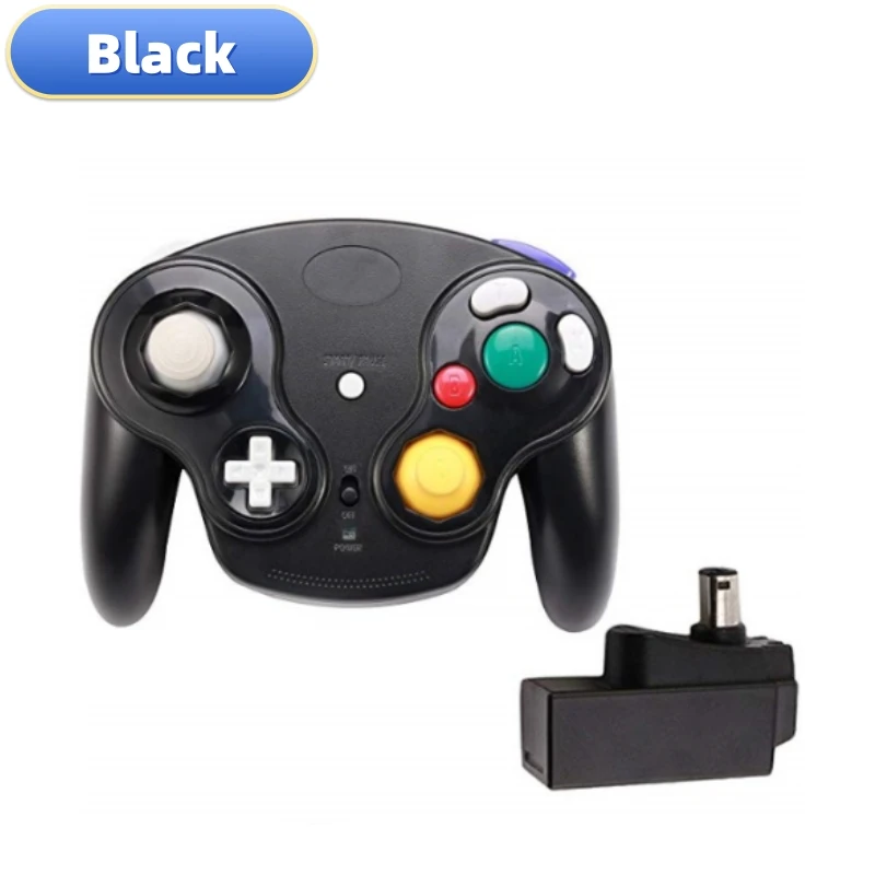 5-Farben Wireless Gamepad Controller für NGC-Spielekonsole mit 2,4 G-Adapter Gamepads Joystick für GameCube Videospielkonsole