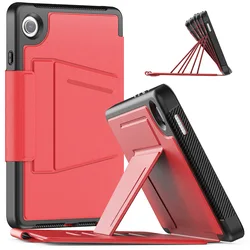 Magnetic Shockproof Rugged Tablet Cover with Multi - Angle Stand for Tab A11 plus 11inch (Red)