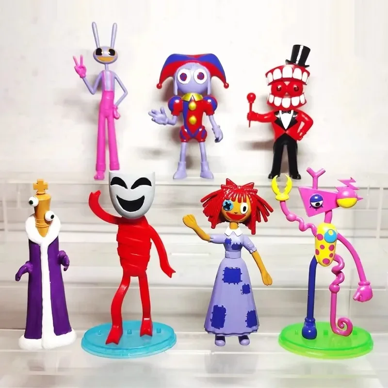 The Amazing Digital Circus Clown Figure Joker Anime Action Figure Ornaments Funny Collection Decor Compleanno Regalo Di Natale Giocattoli