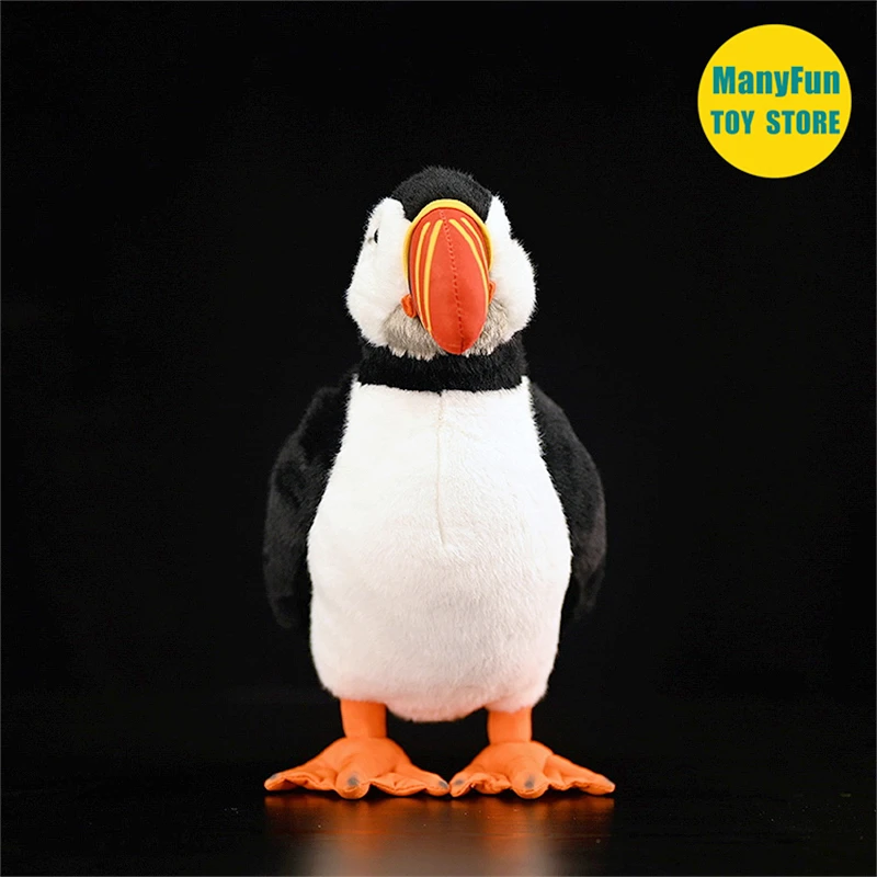 Puffin Plush Toy High Fidelity Loomery Plushie Auk Peluche Lifelike Stuffed Animals Simulation Doll Kawai Toy Gifts 5