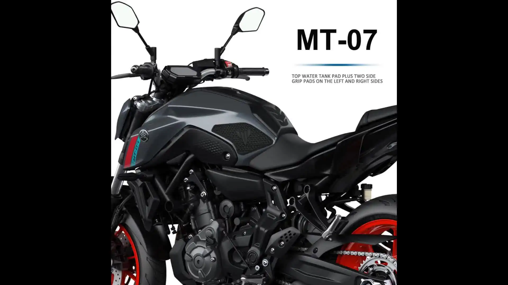 Autocollants Latéraux Antidérapants Réservoir Yamaha MT-07 2021-2022 - Protection Caoutchouc