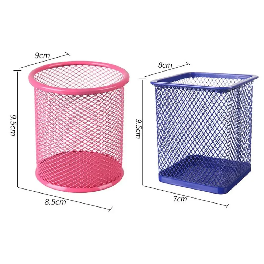 Desktop Storage Box Creative Iron Storage Rack Desktop Book Pen Storage Large-Capacity Basket Student Dormitory Sundries