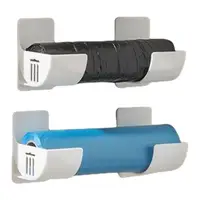 Wall-Mounted Garbage Bag Holder Multifunctional Wall Storage Rack For Plastic Wrap Rolling Pin Paper Trash Bag Kitchen Organizer 1