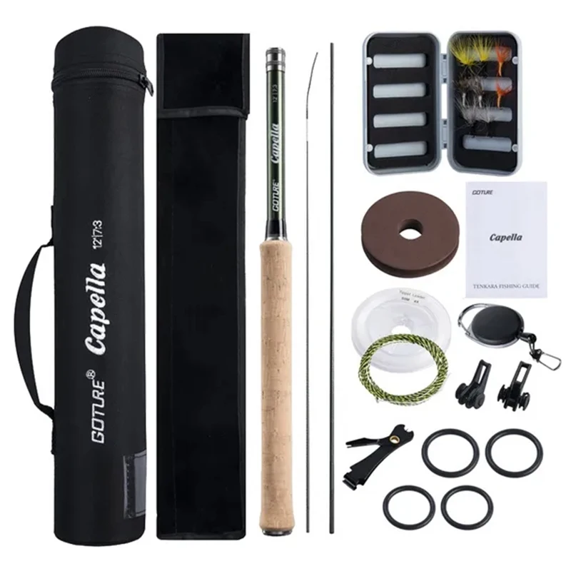 10 '11' 12 '13' Ultimate Tenkara Kit de canne à pêche Furled Line