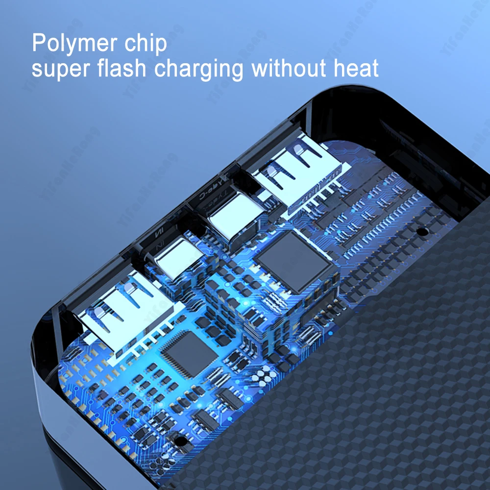 18650 배터리 홀더 22.5W 10W 보조베터리 케이스 PD QC3.0 USB C 빠른 DIY 쉘 4*18650 배터리 보관함