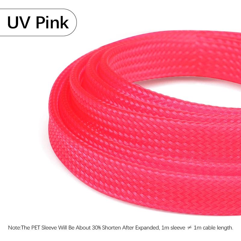 Expandable PET Braided Cable Sleeve - Wire Protection Sheath, Multiple Sizes Available