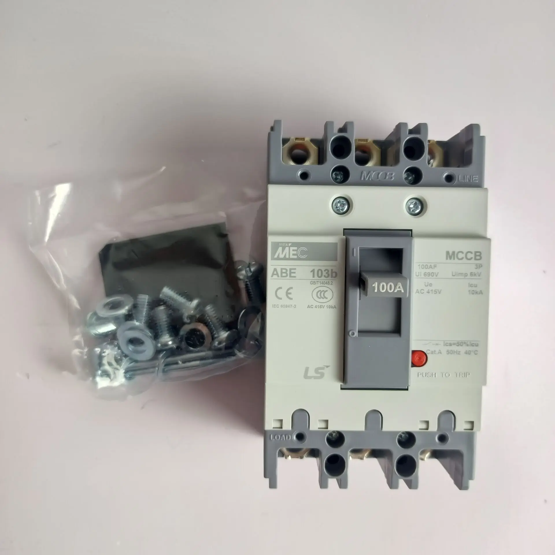 ABE103b Authentic original ABE 103b LS Molded case circuit breaker ABE-103B Air switch 3P5A/10A/15A/20A/30A/40A/50A/60A/75A/100A