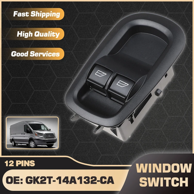 Gk2T-14A132-Ca Pannello Principale Dell'Interruttore Dell'Alzacristallo Elettrico Dell'Automobile Per Ford Transit Mk8 2014-2019 Ford Transit Custom 2