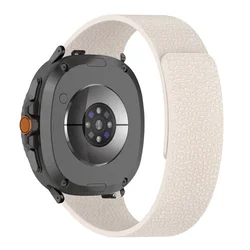 Magnetic Loop Silicone Lychee Pattern Bracelet - Galaxy watch 8 (Starlight)