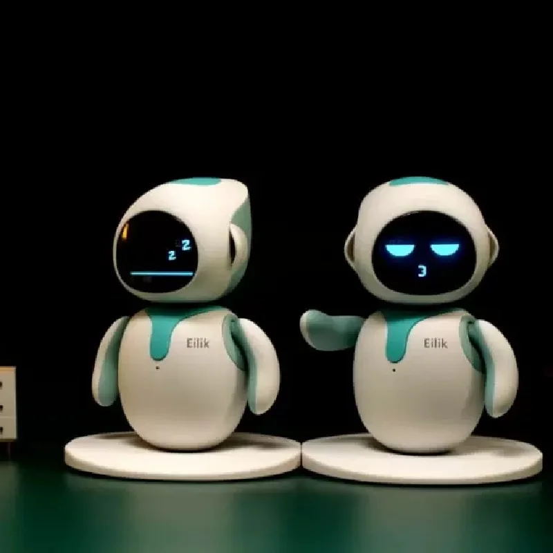 Eilik Robot Toy Intelligent Partner Pet Robot Desktop Toy Regalo Di Natale E Caricabatterie Solari
