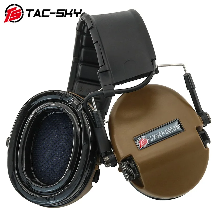 TAC-SKY Military Airsoft TEA Sordin Tactical Headset 2024 New Detachable Headphones Hearing Protection Electronic Earmuffs
