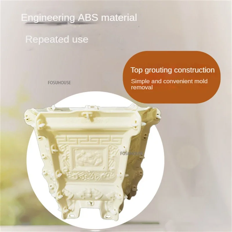 Sześciokątna forma do doniczek z cementu Dom Ogród Balkon Bonsai