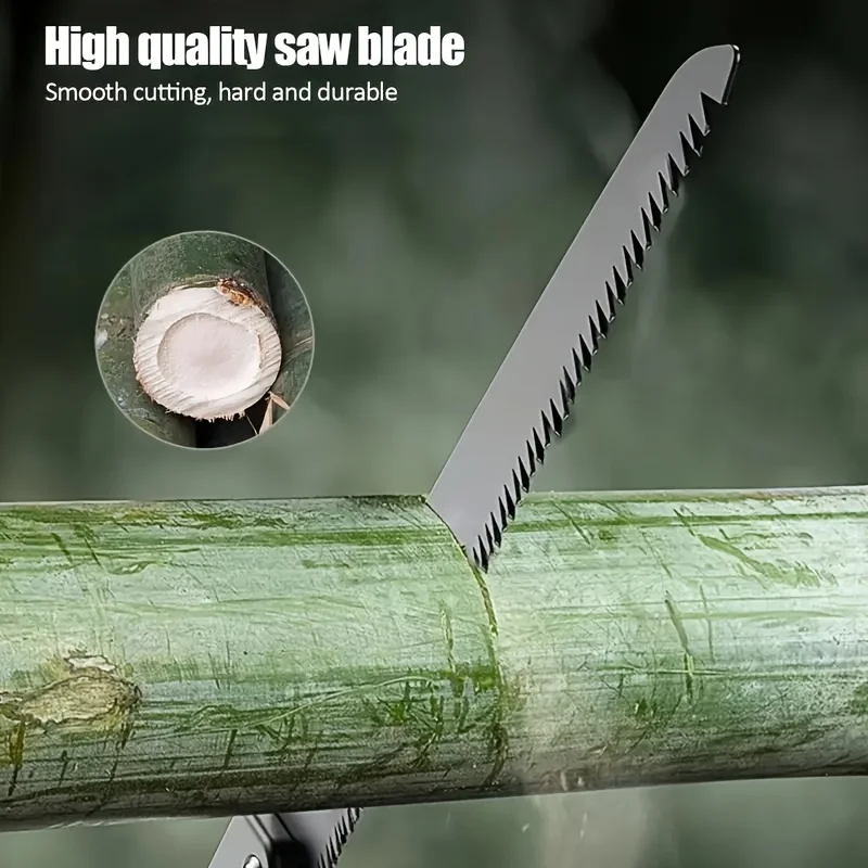 Folding Bow Saw Multifunctional Portable Woodworking Saw Sharp Logging Tree Pruning Cutter Camping Gardening Household