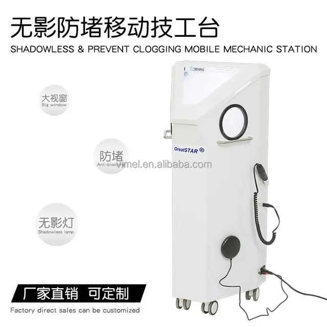 Mobile Dental Lab Equipment: All In One Dental Sandblasting Grinding Machine