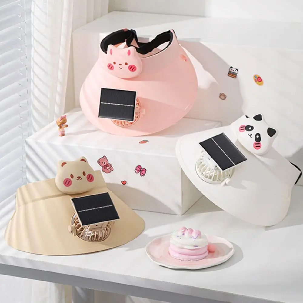 통기성 좋은 여름용 팬 햇, 강풍 차단, 태양열 팬 모자, 넓은 챙, USB/태양열 낚시 모자, 스포츠 모자