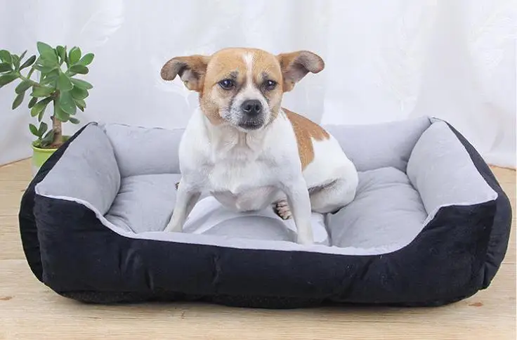 Winter Warm Plush Dog Bed Mat Kennel Soft Fleece Dog Puppy Pet Supplies Nest For Small Medium Dogs House Waterproof Cloth pet bed pet bed mat dog bed