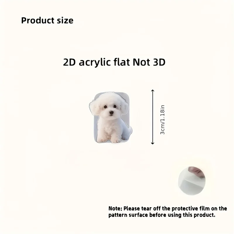 Charming White Dog Cable Protector Set – Playful Design