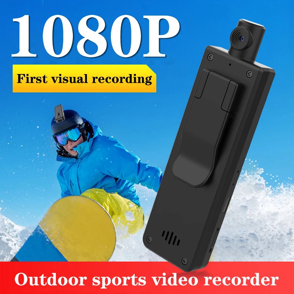 Body Camera 600mAh Batteria 1080P BodyCam con Schermo per Playback Videocamera con Audio per Walking Consegna quotidiana