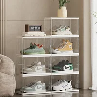 Large Capacity Transparent Acrylic Display Case-Handmade Craft Organizer with Adjustable Shelves for Mart Blind Box Collections 1
