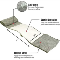 Israeli Bandage 4/6 inch Hemostatic Compression Bandages Double Vacuum Sealed Emergency Pressure Trauma First Aid Kit IFAK 2