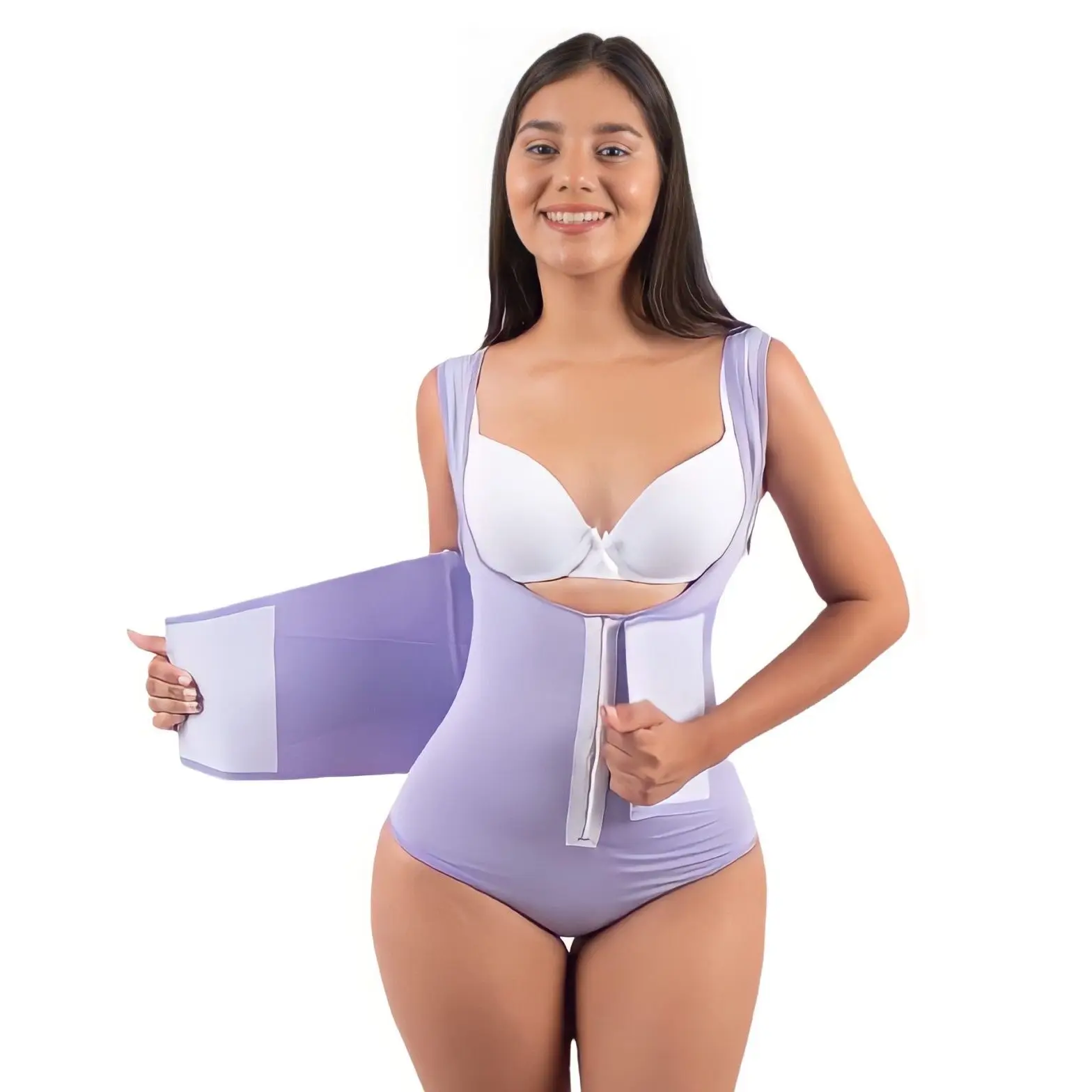 Button-Up Zip-Up Corset Top Women Shapewear Corset Waist Trainer Weight Loss Body Shaping Tank Top Ultra Waist Girdle Shaper