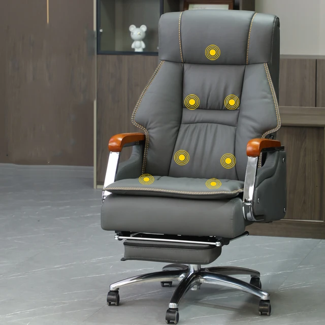 Luxury Executive Office Chairs Genuine Leather Adjustable Top Layer Cowhide  Ergonomic Gaming Chair Mobile Cadeira Home Office - AliExpress