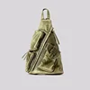 Annmouler Designer Backpacks for Women Soft Washed Letaher Sling Chest Bag Vintage Multi-pockets Punk Style Small Bag 4