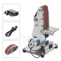 Mini Electric Abrasive Belt Machine With Power Supply DIY Polishing Machine Grinding Machine Fixed Angle Sharpening Machine 1