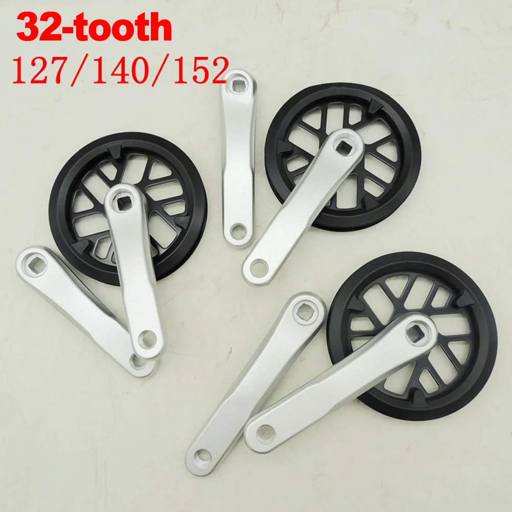 New 127/140/152MM 32T Alloy Ebike Kids Children Folding Bike Chainwheel Crankset Folding Bike Chainring Replacement Accessories