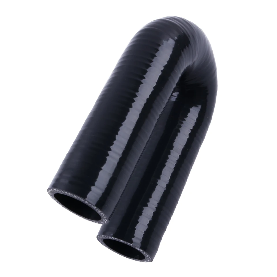 Tubo Gomito In Silicone Rinforzato 90° ID 80mm, Nero, Alta Temperatura (-60° A +180°C) Per Auto E Applicazioni Motorsport