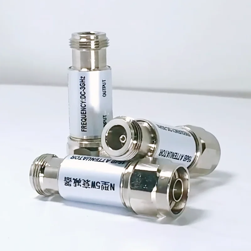 N 타입 고정 감쇠기 2W 5W DC-6GHz N-J-K 동축 RF 감쇠기 3/5/6/10/15/20/30/40dB N 커넥터