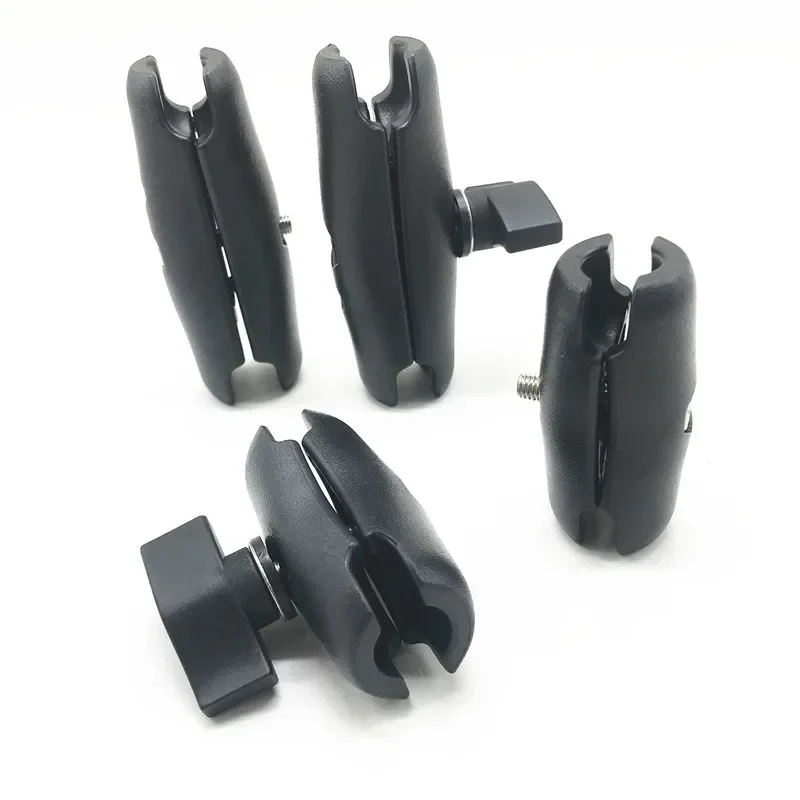 65mm or 95mm Double Socket Arm For 1 Inch Ball Bases For Gopro Camera Bicycle Motorcycle Phone Holder Ram Mount