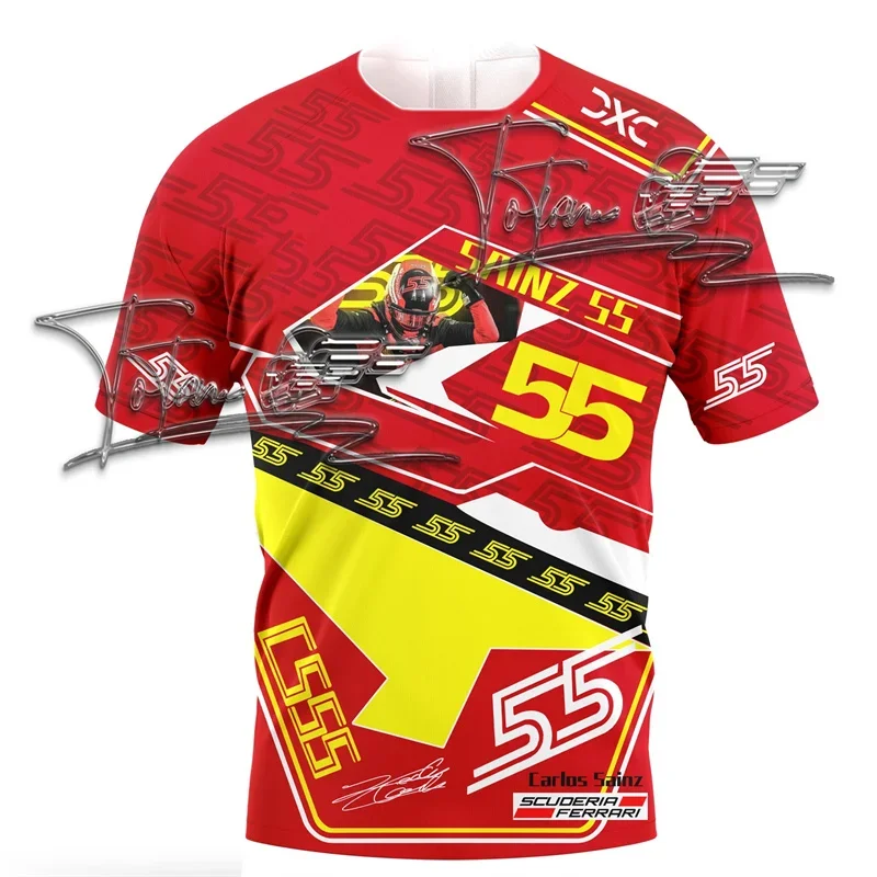 2025 F1 Men's Champion T-shirt Short Sleeve Daily Race Commemorative Edition Comfortable Sweating Racing Tops Kids Tee Clothing 4
