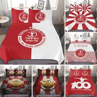 3D Printed Hapoel Tel Aviv Bedding Set Duvet Cover Bedroom Comforter Single Twin King Size Quilt Cover Home Textile 1