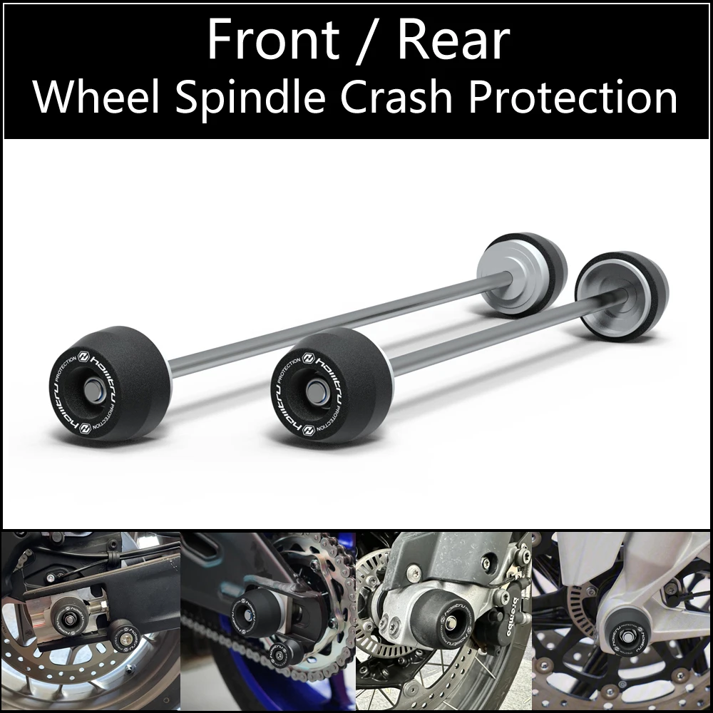 

For Yamaha YZF R6 2017-2023 Front Rear wheel Spindle Crash Protection