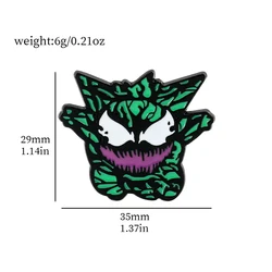 Gengar Cartoon Enamel Lapel Pin - Anime - Inspired Accessory (Gengar 4)
