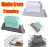 Small Window Groove Cleaning Brush Tool Door Window Sill Track Cleaner Lightweight Durable Stainless Steel Material 1