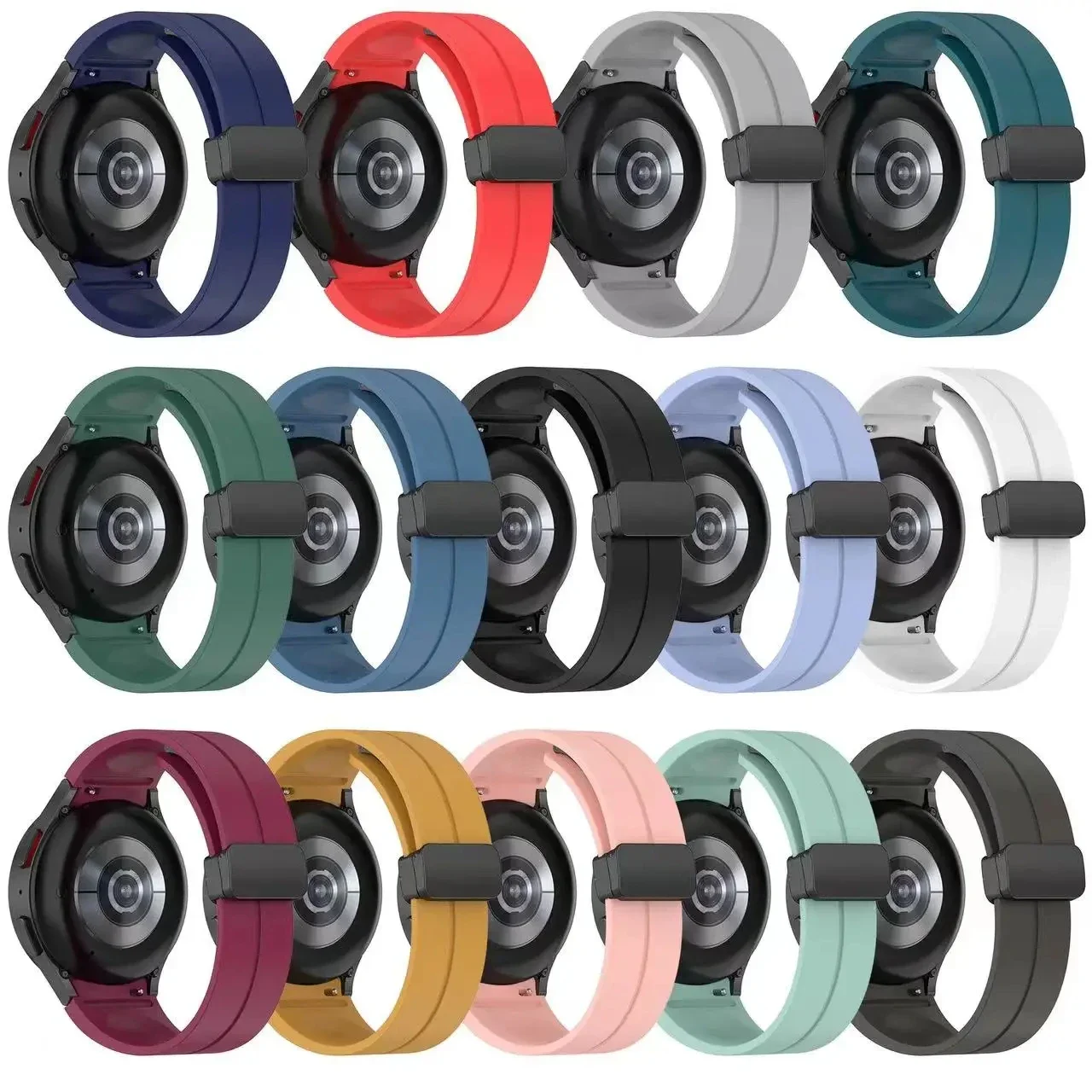 Magnetic Silicone Strap with No-Gap Design - Original Bracelet Band