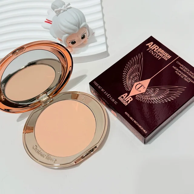 Charlotte Tilbury Set Poudre Compacte Contrôle Sébum Fini Mat Haute Brillance Réparatrice Poudre au Miel Produits de Maquillage de la Marque des Célébrités 1