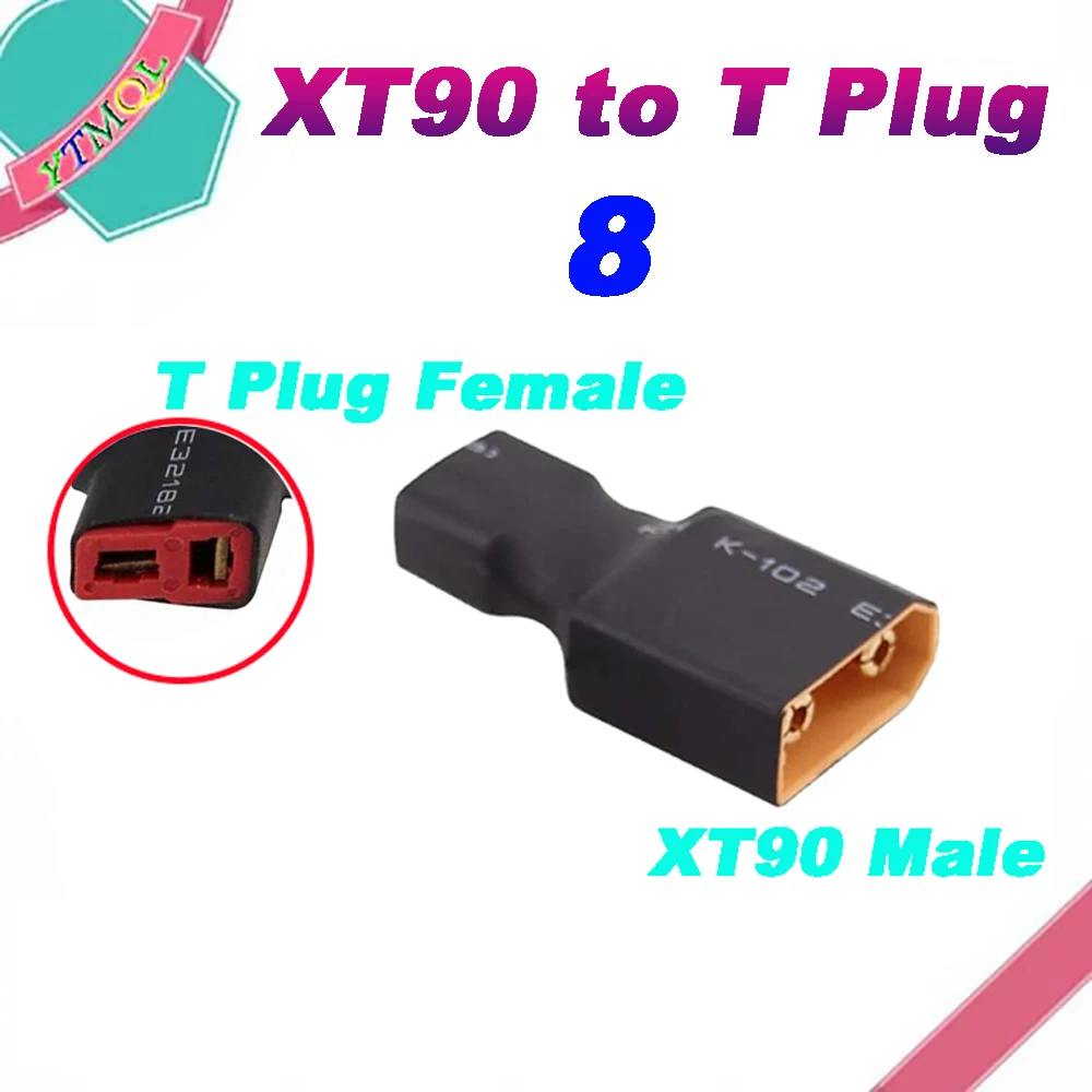 2 Paia Adattatori Connettori RC Da EC3 A XT60: Maschio + Femmina, Senza Filo. Per Batterie Lipo, Caricabatterie, ESC Di Droni E Auto. - 4