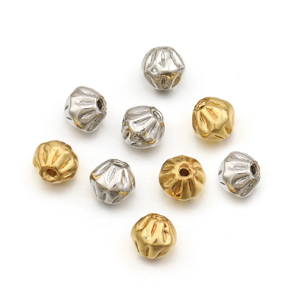Cordial Design 50Pcs 8*9MM Jewelry Findings & Components/Genuine Gold Plating/Hand Made/Copper/Round Shape/DIY Bracelets Beads - cordial