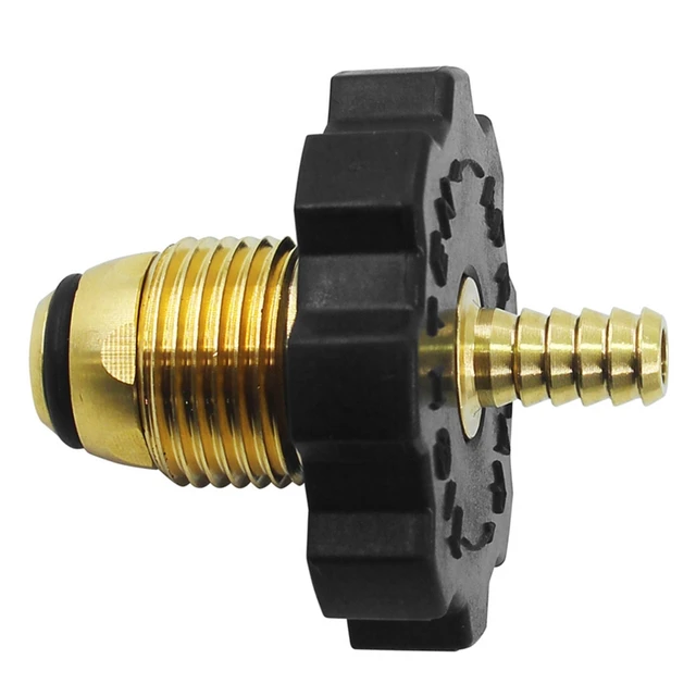 Puha Orr Propán Gáztartály -Adapter Csere Kiegészítők 1/4 Hüvelykes Tömlővel Barb Lp Tartály Adapterrel