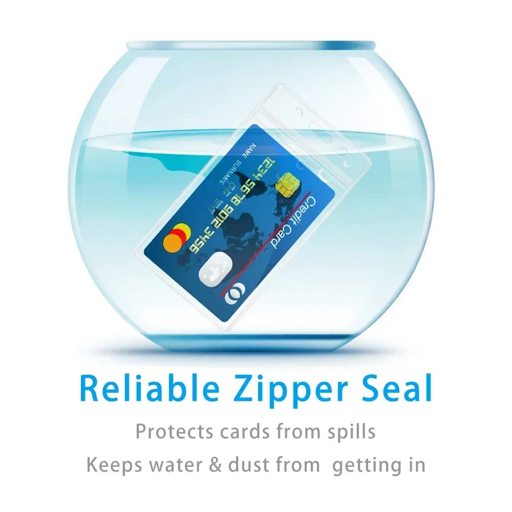 Universal Extra Thick Vertical Waterproof ID Badge and Credit Card Holder