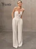 VC Women's 2-Piece Pearl Bodysuit and Jumpsuit
